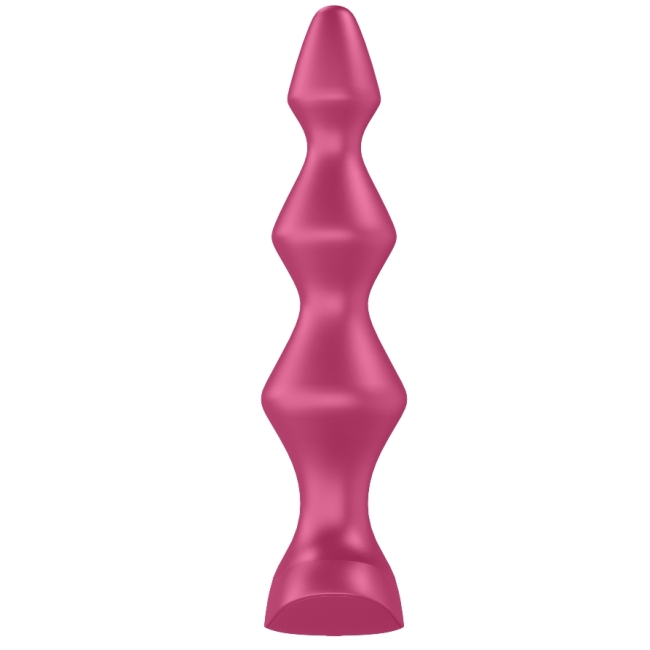 Satisfyer Lolli Plug 1 - 12 Modlu Titreşimli Şarjlı Bordo Anal Plug Vibratör