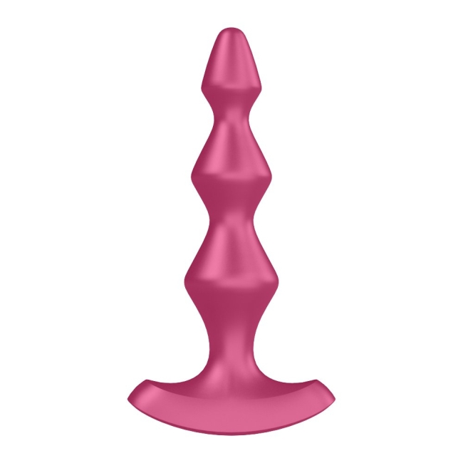 Satisfyer Lolli Plug 1 - 12 Modlu Titreşimli Şarjlı Bordo Anal Plug Vibratör