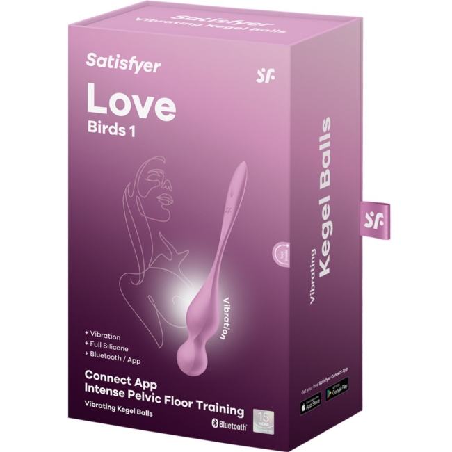 Satisfyer Love Birds 1 Telefon Uyumlu Kegel Egzersiz Vibratörü Pembe