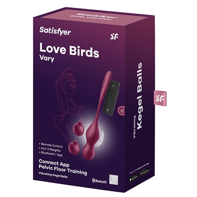 Satisfyer Love Birds Vary App Kontrol ve Kumandalı Kegel Eğzersiz Vibratörü