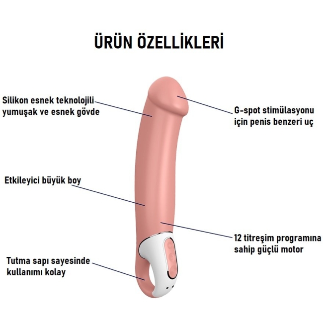 Satisfyer Master 12 Fonksiyonlu Titreşimli G-Bölgesi Uyarıcı Şarjlı Vibratör