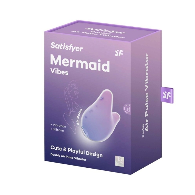 Satisfyer Mermaid Vibes Emiş Yapabilen Mor Titreşimli Vİbratör