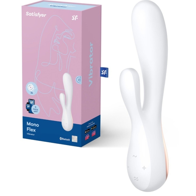 Satisfyer Mono Flex White Telefon Kontrol Rabbit Vibratör	