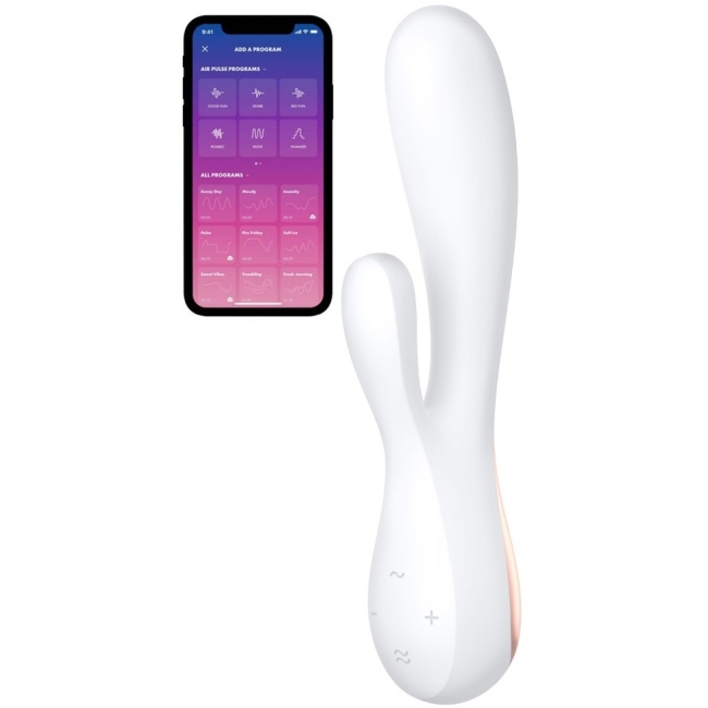 Satisfyer Mono Flex White Telefon Kontrol Rabbit Vibratör	