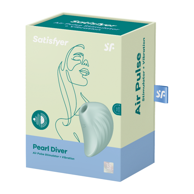 Satisfyer Pearl Diver Mint Emişli&Titreşimli 2 Motorlu Vibratör 