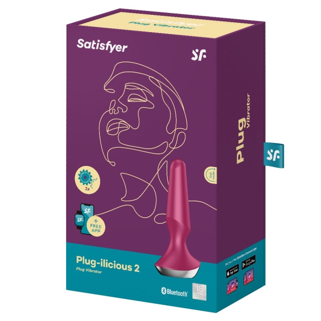 Satisfyer Plug İlicious 2 - Telefon Uyumlu Şarjlı Anal Vibratör Plug