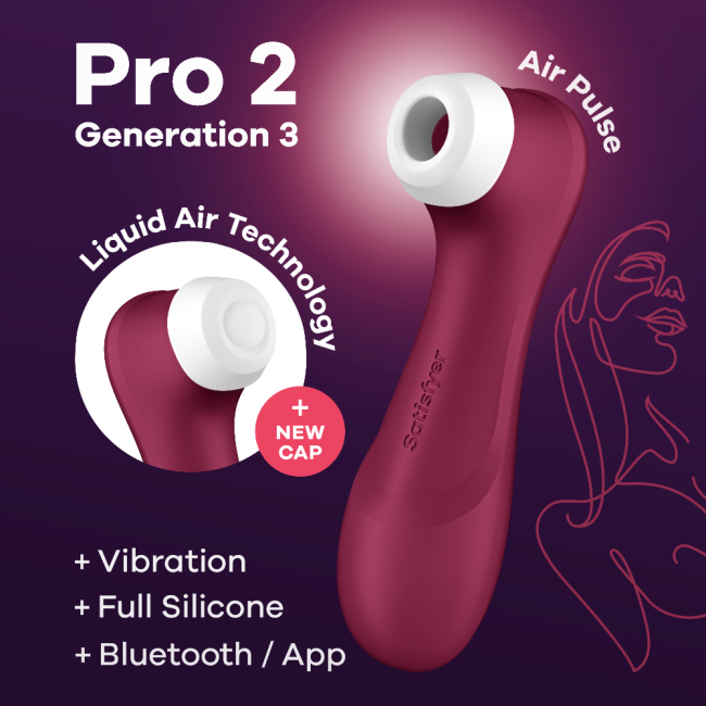 Satisfyer Pro 2 Generation 3 Liquid Air Teknoloji App Kontrollü Emişli&Titreşimli Vibratör