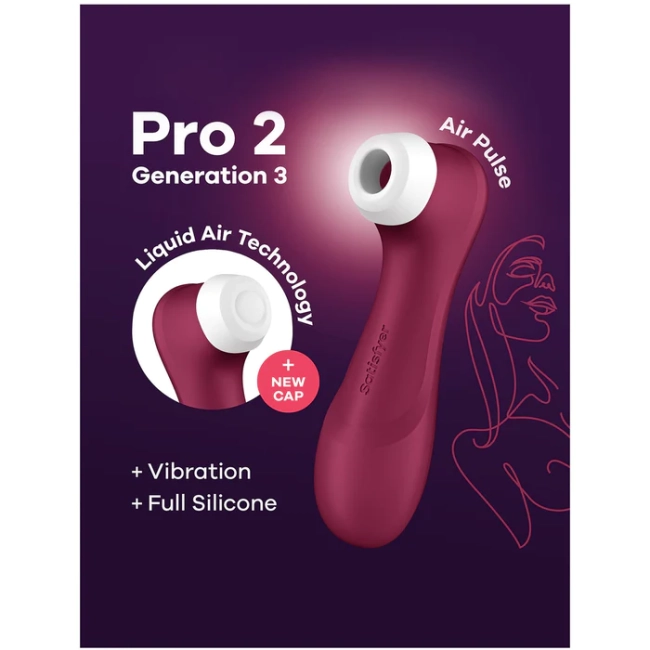 Satisfyer Pro 2 Generation 3 With Liquid Air Teknoloji Emişli&Titreşimli Vibratör