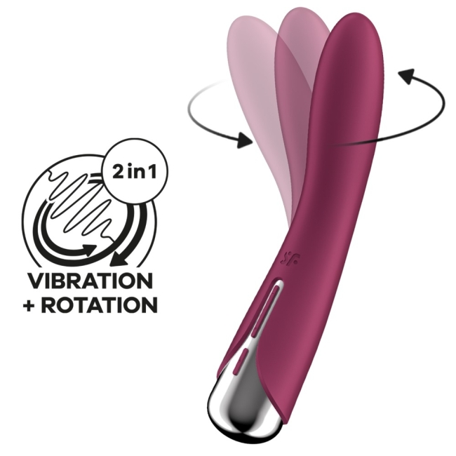 Satisfyer Spinning Vibe Oynar Başlı Uyarıcı Vibratör Kırmızı