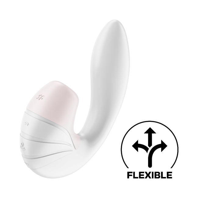 Satisfyer Supernova White Esnek Yapıda Emiş Yapabilen Titreşimli Vibratör