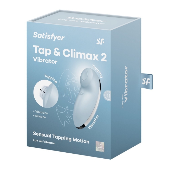 Satisfyer Tap&Climax 2 Mavi Dokunma ve Titreşimli Vibrator