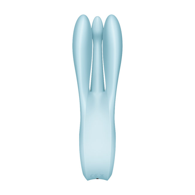 Satisfyer Threesome 1 Light Blue 3 Motorlu Esnek Güçlü titreşimli Vibratör 