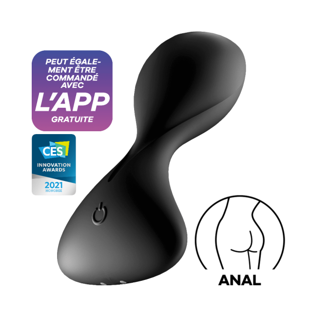 Satisfyer Trendsetter Black App Kontrollü Güçlü Titreşimli Anal Plug Vibratör