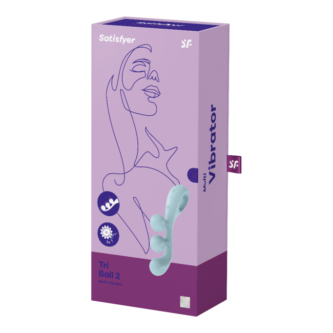 Satisfyer Tri Ball 2 Light Blue 3 Motorlu Güçlü Titreşimli G-spot Vibratör 