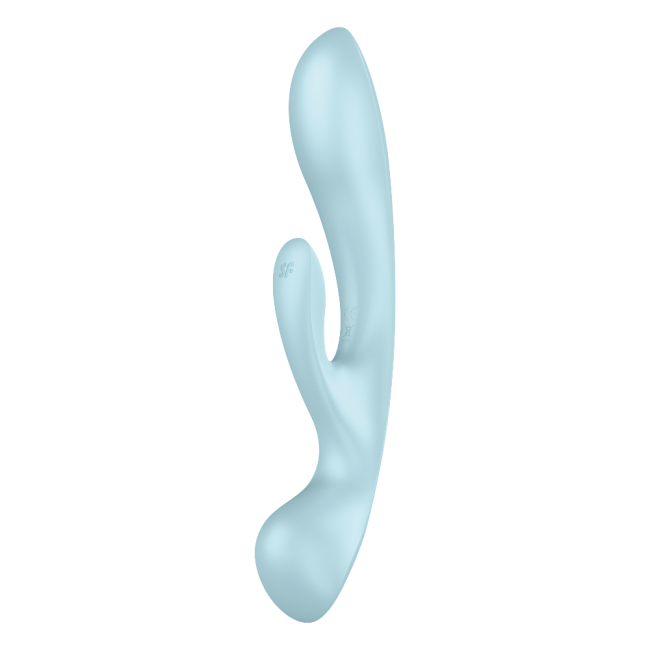 Satisfyer Triple Oh Light Blue 3 Güçlü Motorlu Titreşimli G-Spot Rabbit Vibratör 