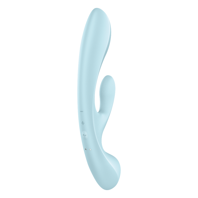 Satisfyer Triple Oh Light Blue 3 Güçlü Motorlu Titreşimli G-Spot Rabbit Vibratör 