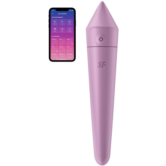 Satisfyer Ultra Power 8 - 12 Modlu Titreşimli Telefon Kontrollü Şarjlı Mor Vibratör