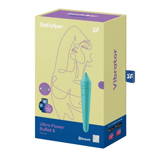 Satisfyer Ultra Power 8 - 12 Modlu Titreşimli Telefon Kontrollü Şarjlı Vibratör