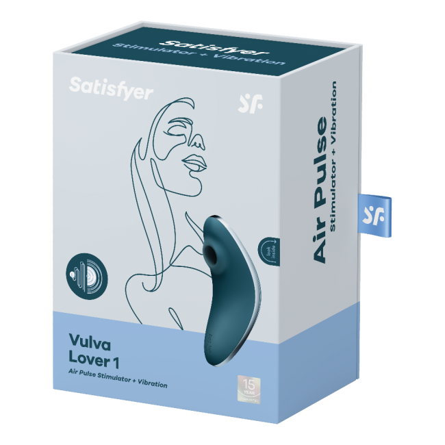 Satisfyer Vulva Lover 1 Blue 2 Motorlu Güçlü Titreşimli&Emişli Vibratör