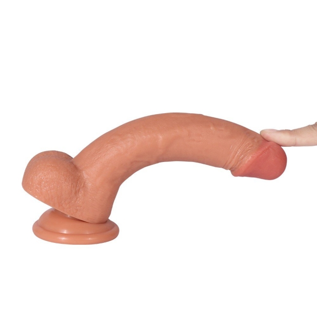 Sean Çift Katmanlı Ultra Yumuşak 22 Cm Kemerli Realistik Penis