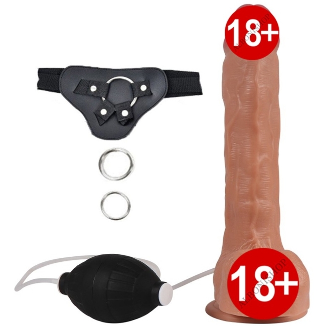 Shoufei 24 Cm Orgazm Olabilen Belden Bağlamalı Realistik Penis