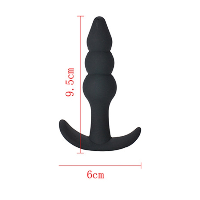 Silikon Boğumlu 9,5 Cm Anal Plug