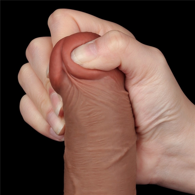 Sliding Hareketli Dış Yüzey Özel 20 Cm Ultra Gerçekci Realistik Penis