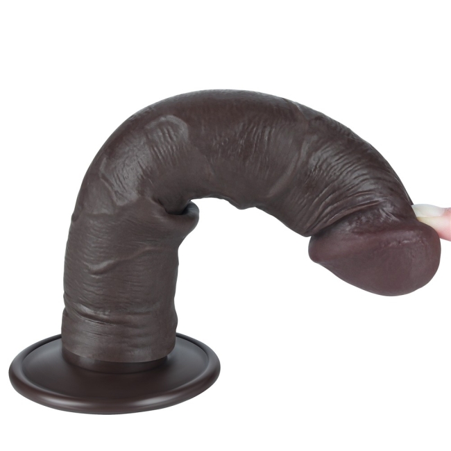 Sliding Hareketli Dış Yüzey Özel Seri Ultra Yumuşak 20 Cm Realistik Penis