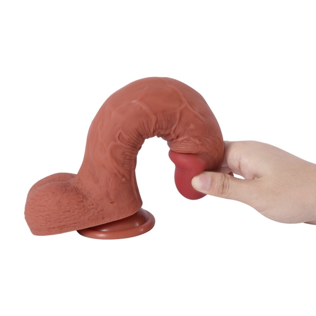 Sptc 24 Cm Çift Katmanlı Ultra Yumuşak Belden Bağlamalı Penis	