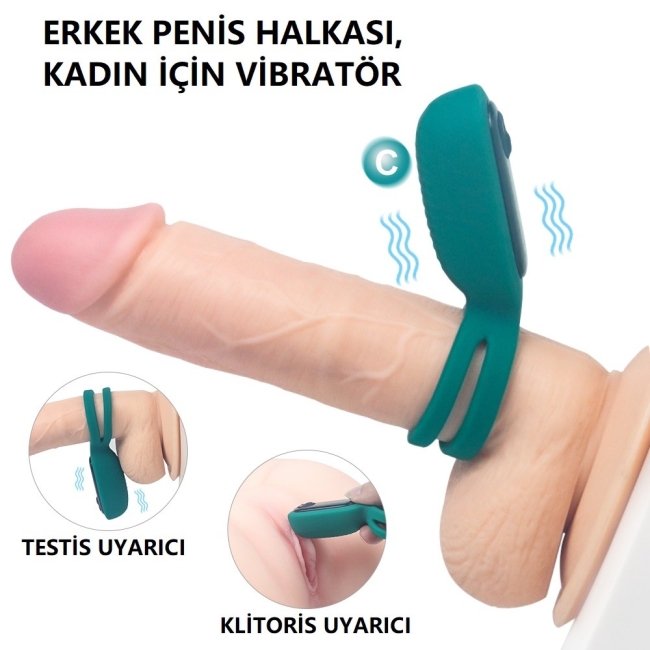 Squidward 9 Modlu Titreşimli Klitoris Uyarıcı Penis Halkası