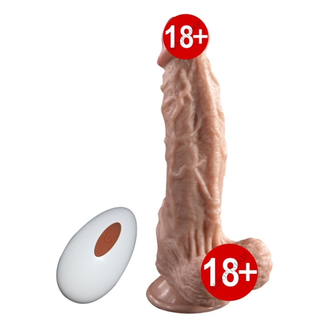 Trumpet 19 Cm Özel Sıvı Silikon 20 Modlu Titreşimli Kumandalı Şarj Edilebilir Penis