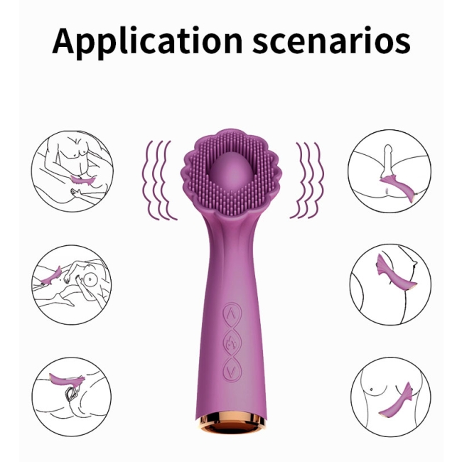 Trumpet Isınabilen Titreşimli Şarjlı Klitoris ve Masaj Vibratörü
