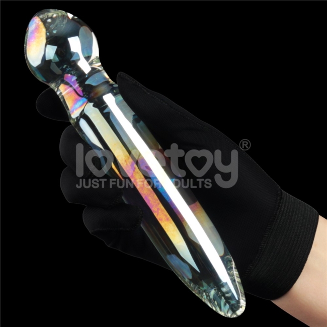 Twilight Gleam Glass Prizma ParıltılıCam Dildo