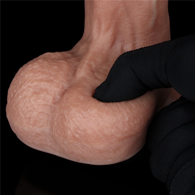 Ultra Özel Nature Cock Yumuşak Dokulu Çift Katmanlı 22 Cm Realistik Kemerli Penis