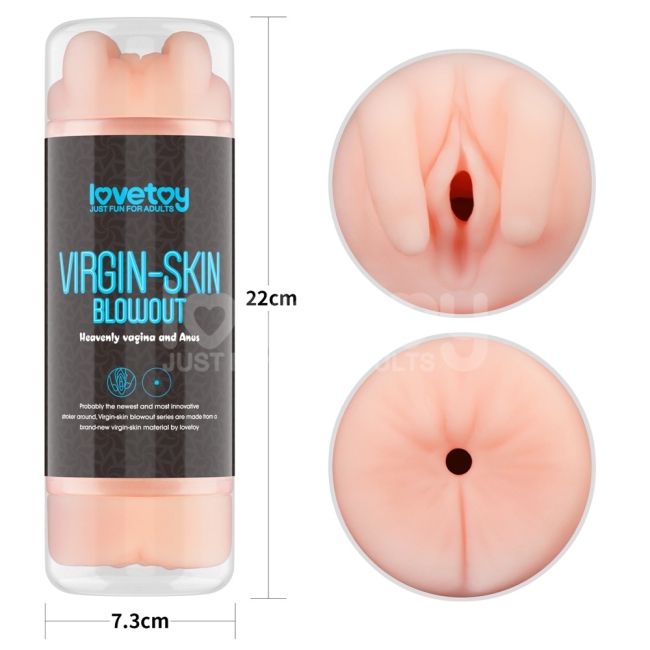 Virgin-skin Blowout Double Side Çift Yönlü Anüs ve Vajina Mastürbatör