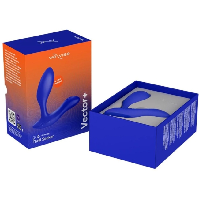 We-Vibe Vector+ Royal Blue App Kontrollü Titreşimli Prostat Masaj Vibratörü