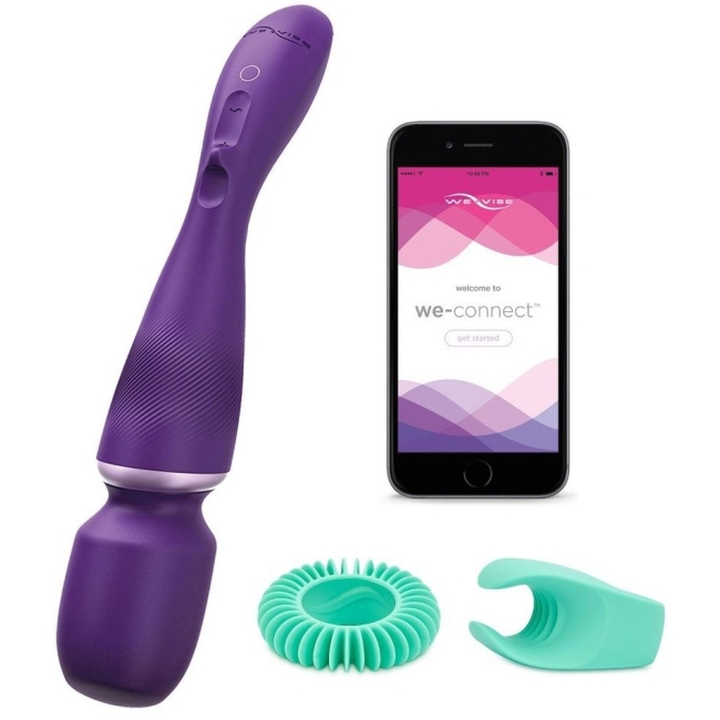 We-Vibe Wand Akıllı Telefon Kontrol Ultra Güçlü Masaj Vibratör (Kutusuz Sıfır Ürün)