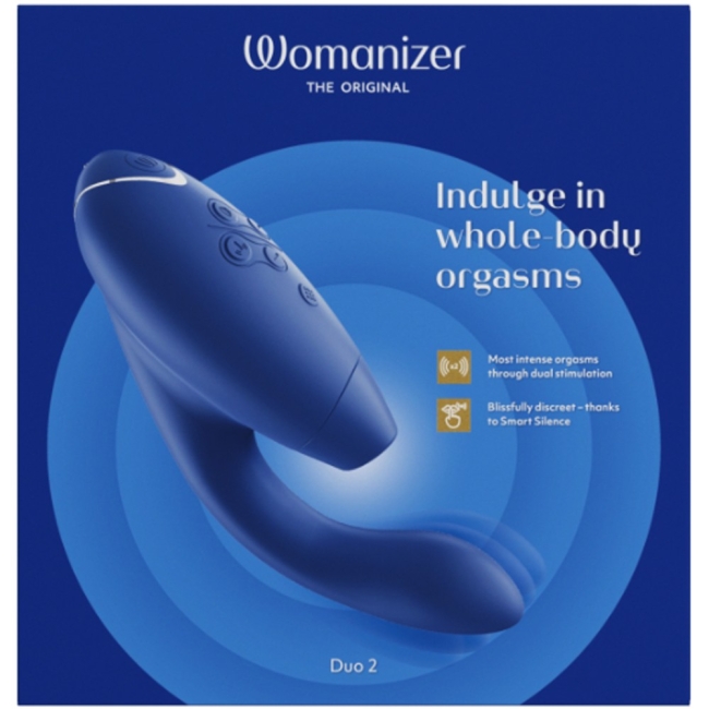 Womanizer Duo 2 Blue Air klitoral Stimülatör ve Güçlü G-Spot Vibratörü