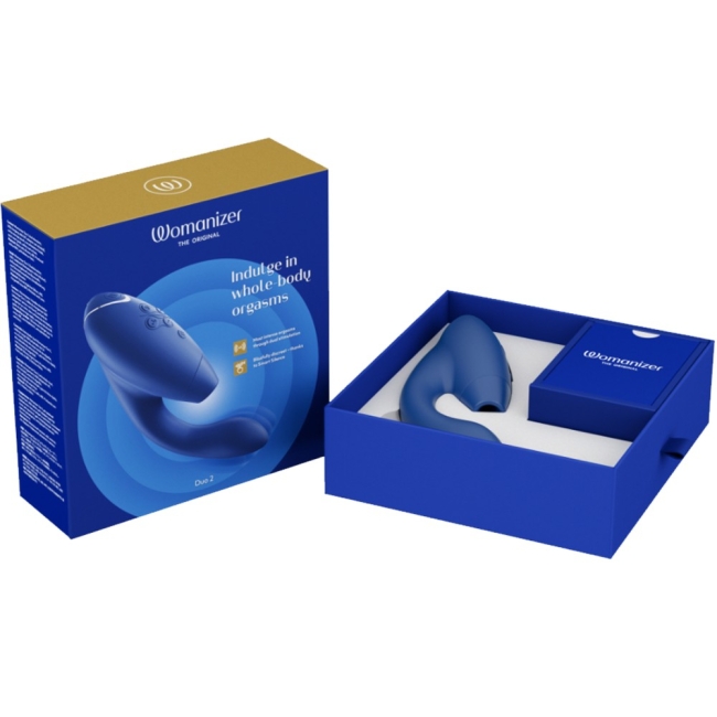 Womanizer Duo 2 Blue Air klitoral Stimülatör ve Güçlü G-Spot Vibratörü