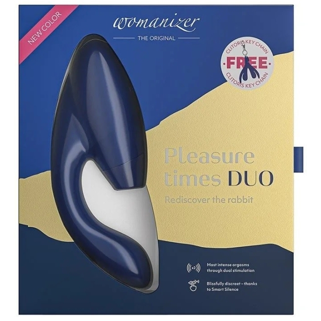 Womanizer Duo Blueberry G-Bölgesi ve Klitoris Vibratör