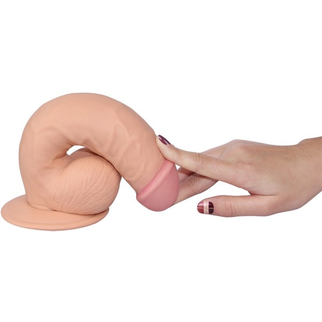 Yeni Nesil Ultra Yumuşak Özel Dokulu 18 Cm Realistik Penis-1081