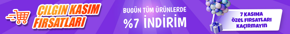 Tüm Ürünlerde Sepette Ek %7 İndirim Fırsatı