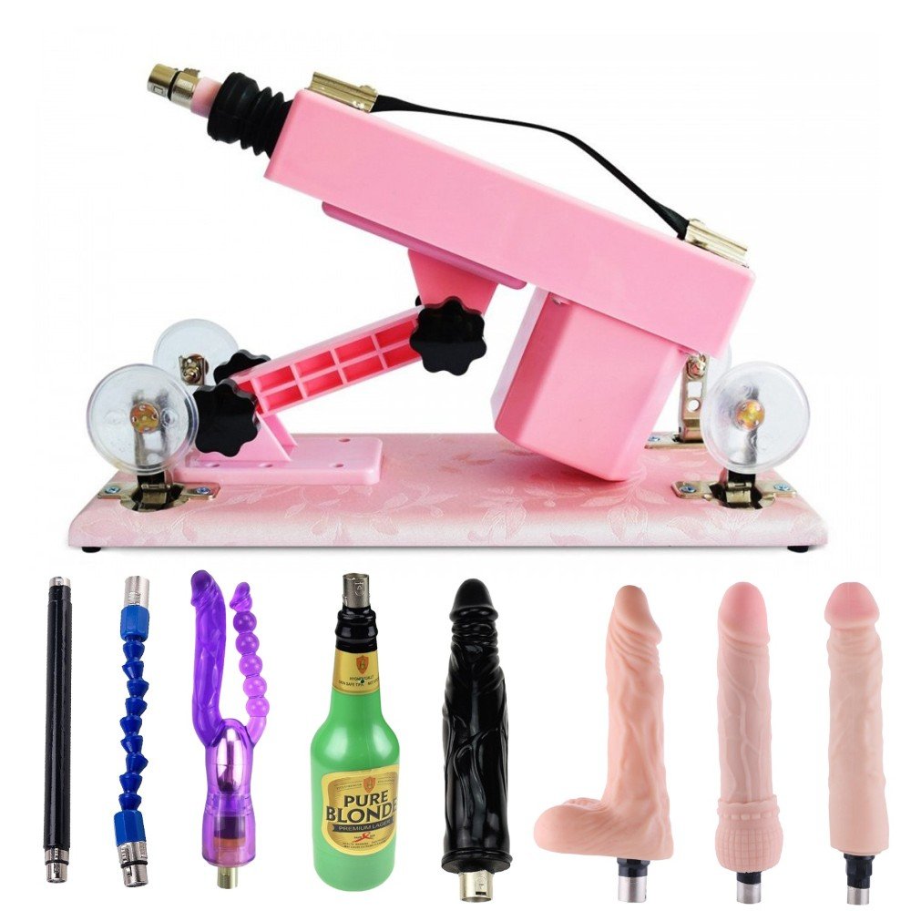 Hismith Pembe Sex Makinesi +1 Vajina + 5 Vibratör+Çubuk Komple Set