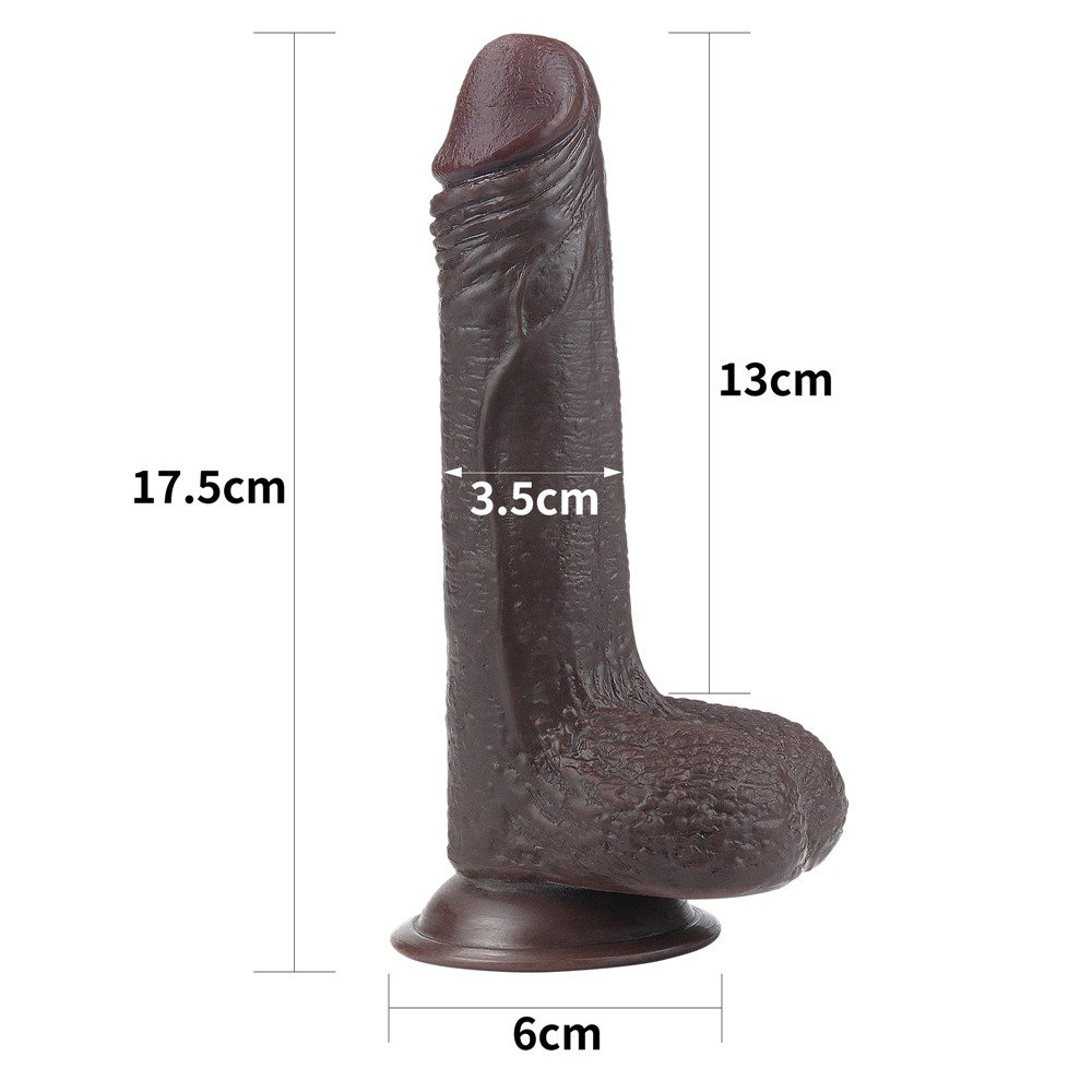 Sliding Hareketli Dış Yüzey Yumuşak 17 Cm Kemerli Takma Penis