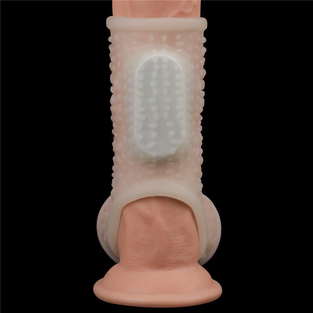 Drip Knights Ring Titreşimli Testis ve Yarım Penis Kılıfı