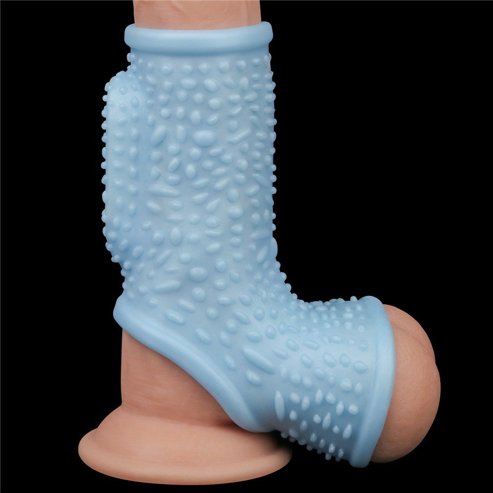 Drip Knights Ring Titreşimli Testis ve Yarım Penis Kılıfı