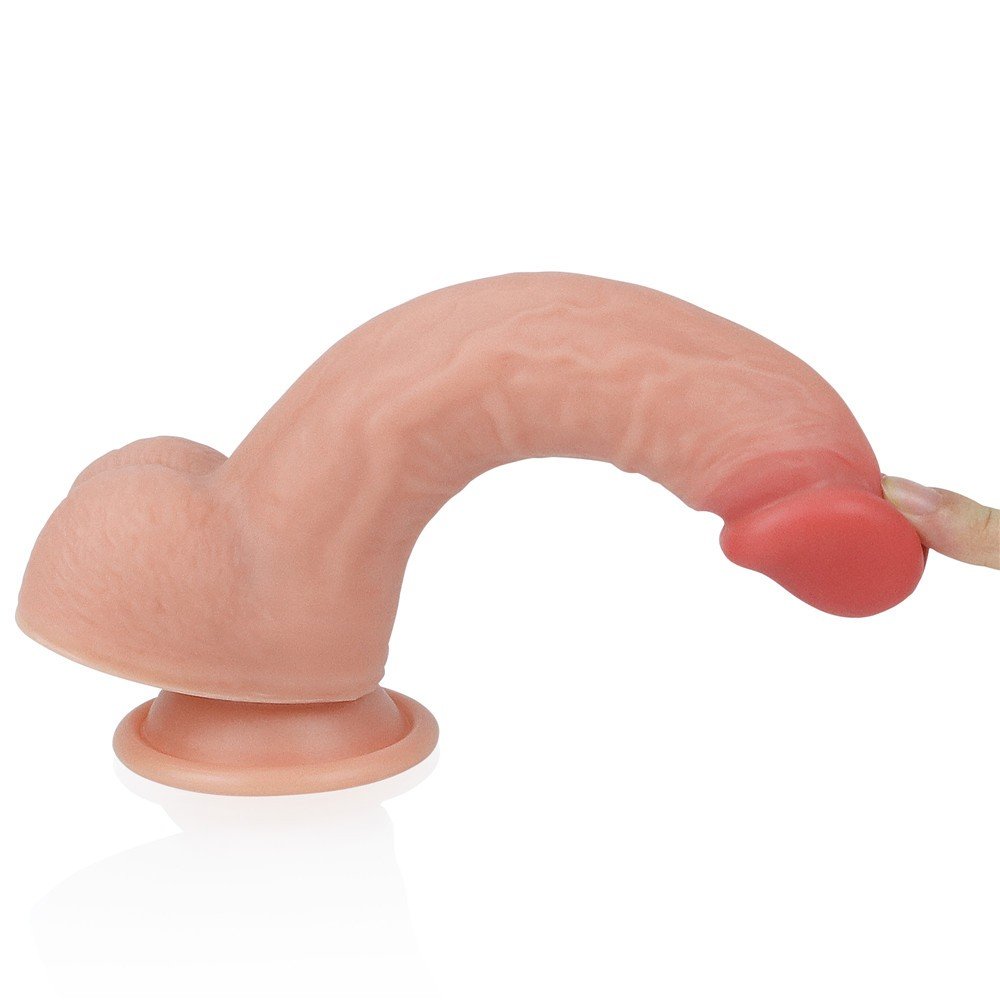 Lovetoy Nature Cock Serisi Özel Çift Dokulu 20 cm Realistik Kemerli Penis