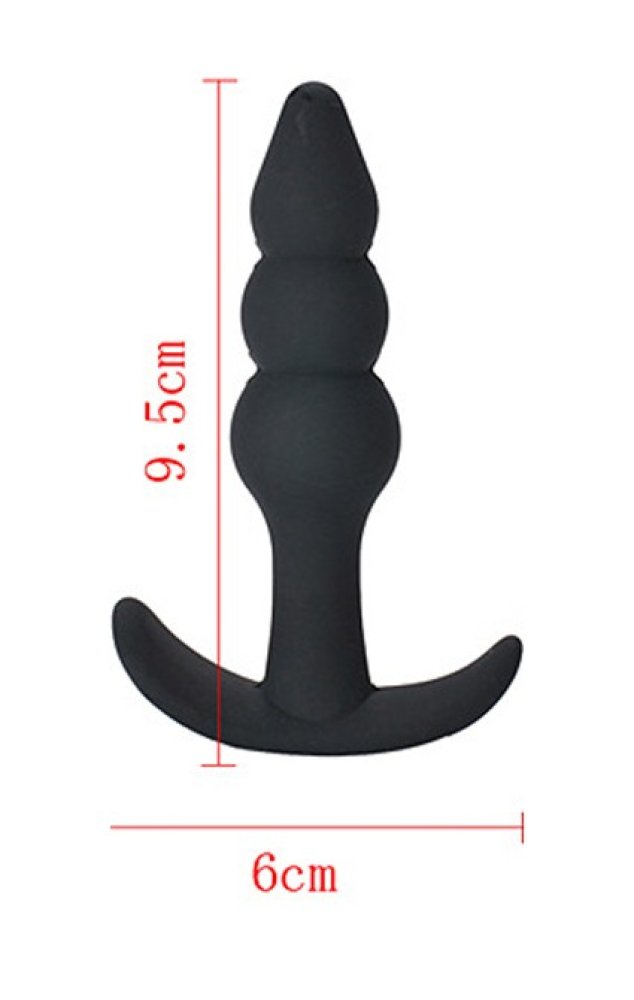 Silikon Boğumlu 9,5 Cm Anal Plug