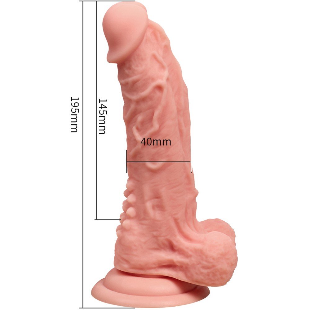 Bion Isıtmalı&Titreşimli Çift Katmanlı Ultra Yumuşak Kemerli Penis 