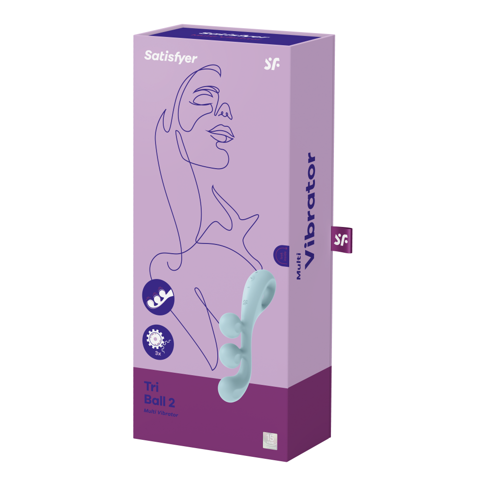 Satisfyer Tri Ball 2 Light Blue 3 Motorlu Güçlü Titreşimli G-spot Vibratör 